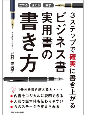 cover image of 立てる・埋める・直す　3ステップで確実に書き上がる　ビジネス書実用書の書き方